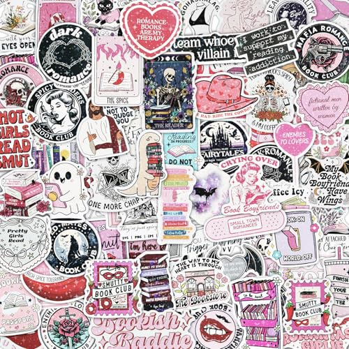 HOTUT Bokklistermärken, 150 st vattentäta vinyl kawaii-klistermärken för Kindle, klippbok klistermärke, tillbehör, laptopdekaler för vuxna, barn, tonåringar, flickor, pojkar, gitarr, vattenflaska