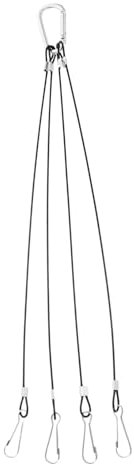 Veemoon Alambre Colgante de iluminación Colgador de Plantas de Interior Colgador de Clip de Cuerda para Tienda de Cultivo Colgador de plantador colgadora de Clip de Cuerda Alambre de Acero
