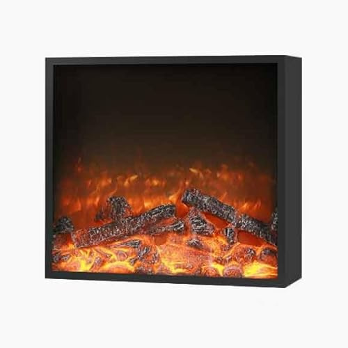 Elektrische Kamineinsätze, Einbau- und Wandkamin mit realistischer Flammendekoration Fernbedienung Wohnzimmer Kamin(Klein)