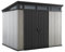 Keter Artisan 9x7 Gerätehaus Kunststoff - 278 x 218 x 226 cm, grau/anthrazit, Geräteschuppen, Gartenhaus, Schuppen mit Doppeltür & Belüftung