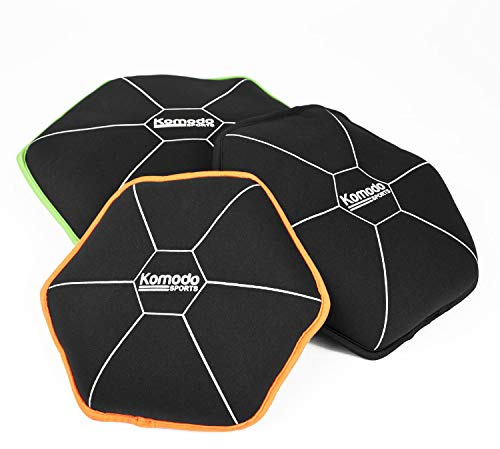 KOMODO 10kg Soft Weight Plates Set - Set of 3 Neoprene Weighted Sand Bags
