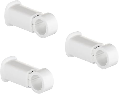 Klemmhalterungen für Badheizkörper - Rohr Ø22 mm, Traglast 75 kg - Weiß