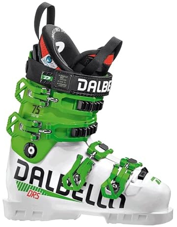 Dalbello DRS 75 Uni Botas de esquí, Unisex niños, White/Race Green, 25,5