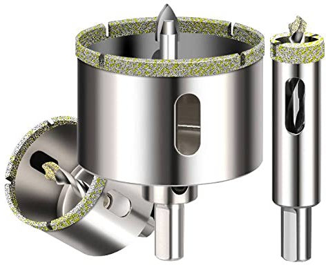 1 Stück 16-100 mm Lochsäge Kernbohrer Öffner Schneidwerkzeuge für Mable Keramikglas mit Zentrierbohrer, 70 mm