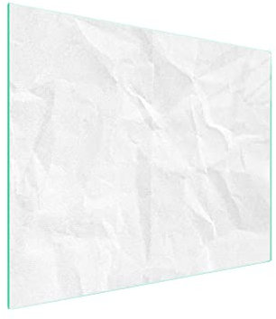 DarHaus Herdabdeckplatte einteilig 52x30 cm Ceranfeld Abdeckung Glas Spritzschutz Abdeckplatte Glasplatte Herd Ceranfeldabdeckung Deko, Sand Beige