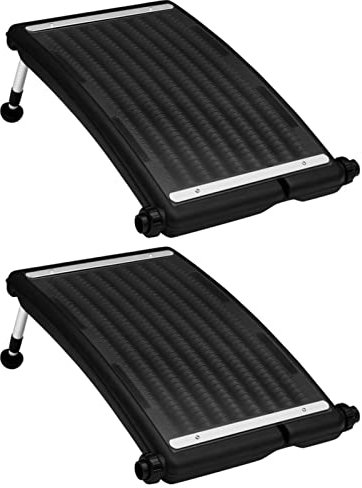 Homgoday Solar Pool Heating Panels, 2 pcs 72.5x46 cm Heating System, HDPE PC Aluminium Panels, Swimming Pool Spa Solar Heater for Above Ground Pools