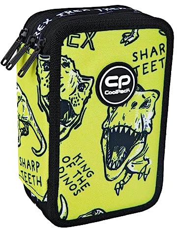 Federtasche Coolpack 3-Fach 44-teilig Mäppchen Federmappe Dino Adventure T-REX