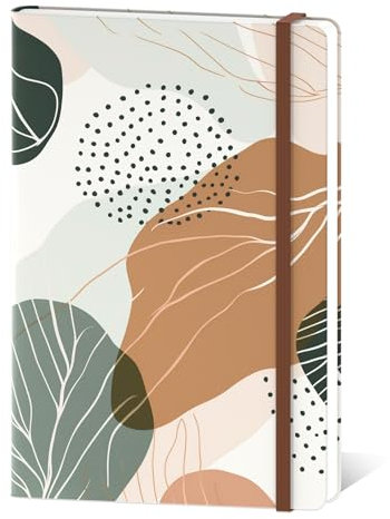 Hnogri Liniertes Notizbuch, Hardcover Notizbuch für Frauen, 160 Pages Thick Paper, Medium 5.7 x 8.4 inches, A5 Zeichnung Notebook für das Schreiben, Notizen, Arbeit, Schule und Büro verwenden.