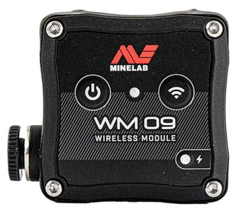 MINELAB WM09 Wireless Audio Module, Enables Headphone Connection to X-Terra PRO, MANTICORE, Equinox 700/900 Metal Detectors (Includes Charger)
