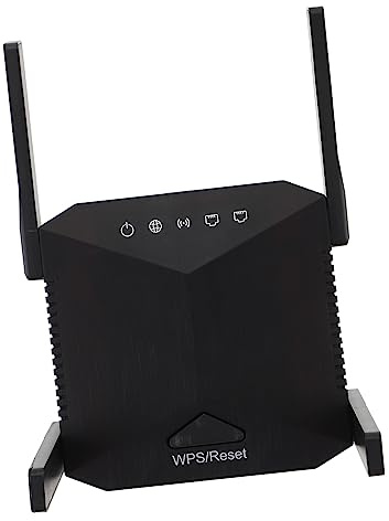 Repetidor WiFi de 300 Mbps 4 Antenas 2, 4 GHz Negro | Abs, Estándar 802.11n, 220-240 V, Diseño Orificios Laterales y Ventilación