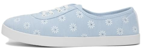 Lilley Pippa Womens Blue Daisy Print Canvas Shoe - Size 5 UK - Blue
