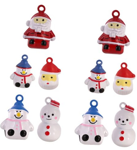Cabilock Große Weihnachtsglocken 30 Stück Weihnachtsglocken Weihnachtsglocken Zum Aufhängen Anhänger Weihnachtsglocke Deko Requisiten Weihnachtsdekorationen DIY Schneemann Glocke Weihnachtsglocke Zum