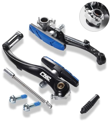 CNCLOL V Brake Set, Front & Rear Universal Bicycle V-Brake Calipers, Linear Pull Replacement for Mountain/MTB/Road/BMX/City/Folding Bike