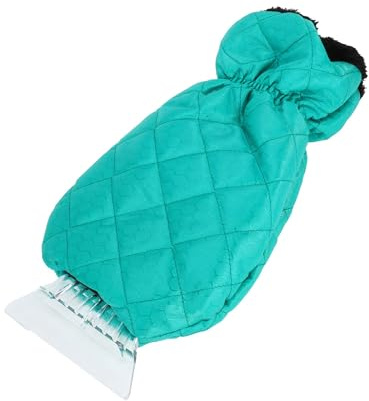 Partuto 40x17cm Guanto Raschietto per Ghiaccio per Auto Universale Guanto Isolato Caldo con Raschietto per Neve e Ghiaccio per Auto Camion Parabrezza Portatile - Tessuto Impermeabile