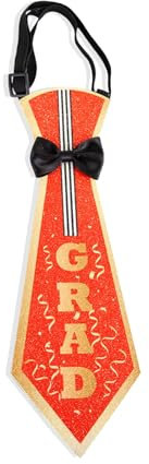 GAOSHA Kinder-Krawatte für Jungen und Mädchen, verstellbares Nackenband, Sterne, gestreift, für Abschlussfeier, Schule, Uniform-Partys, Grad Orange, Einheitsgröße