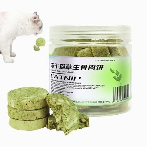 Katzengras -Zahnen Stick, Katzengras -Snacks,Essbares getrocknetes Kau -Spielzeug Food Snacks für Kätzchen | Kaubare Katzenhaarball -Leckereien für Innenhüterkätzchen jeden Alters