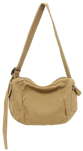 Boziee Bolso bandolera pequeño para mujer, bolso de hombro de lona, para el tiempo libre y para el día a día