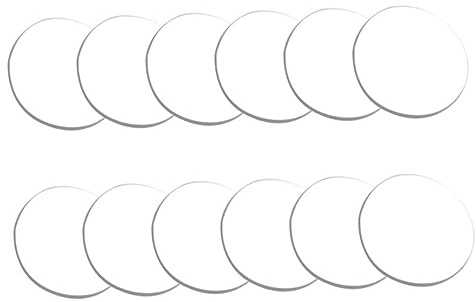 HEALSOPTHY 12pcs Amortisseurs à Couvercle en Verre en PP Antidérapants pour Table en Verre, Tampons de Protection Transparents pour Meubles