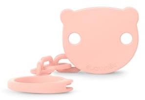 Suavinex Portaciuccio Wild&Free Rosa, Catena Ciuccio con Clip
