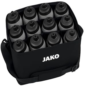 JAKO One Flaschenträger für 12 Flaschen 32x24x21 cm – Praktisches Trainingszubehör aus recyceltem Polyester, Flaschenbehälter mit herausnehmbaren Innenfächern