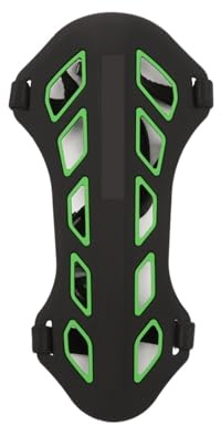 Bågskytte armskydd 1 st dubbelfärgad bågskytte armskydd hållbar silikon underarmsskydd utrustning för utomhusskytte sport armskydd för bågskytte (svart grön)