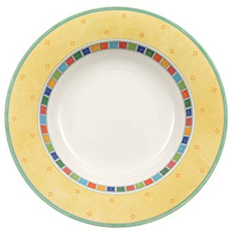 Villeroy & Boch Twist Limone Piatto Fondo, 24 cm, Premium Porcellana, Alea