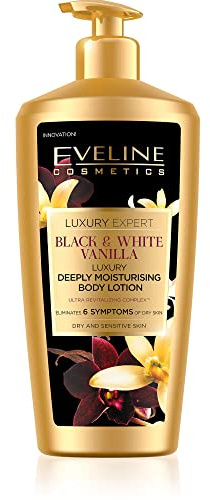 Eveline Luxury Expert Black&White Vanilla Deeply Moisturising Body Lotion 350ml