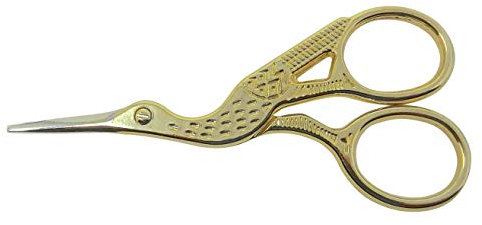 ZickZackNaehmaschine Storchen,- und Goldoptik Stickschere Schere
