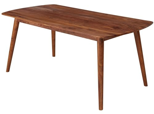 FineBuy Table à Manger Bois Massif Table de Cuisine Design Sheesham 120 x 75 x 60 cm | Table de Salle à Manger Style Maison de Campagne Table en Bois Meubles en Bois Naturel Salle à Manger Meubles