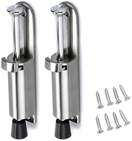 IGNPION Türschlösser, Edelstahl, federbelastet, verstellbar, 2 Stück