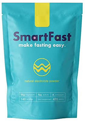 SmartFast Sugar Free Electrolytes | Natural Keto Electrolytes for Fasting | Unflavoured Hydration Powder | Clean, Zero Calorie, Zero Sugar | Fasting Supplement, No Sweetener