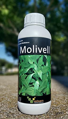 Corrector de carencia de Molibdeno. Abono fertilizante rico en molibdeno soluble en agua 1L. Molivell