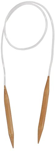 BambooMN JubileeYarn Jumbo Large Bamboo Circular Knitting Needles - US 17 (12mm) - 40