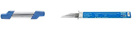 PFERD 17301 Kettensägeschärfgerät Chain Sharp CS-X, Feilen-ø 4,8 mm, 11098048 – Sägezahn und Tiefenbegrenzer in einem Arbeitsgang bearbeiten & Kettensägefeilen, 6 Stück, rund, 200mm x 4,8mm, 11039203
