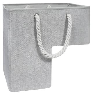 Treppenkorb-Organizer, Faltbar L Form Treppenkörbe mit Griffen großer Wäschekorb Tragekorb Mehrzweckkorb Für Wäsche, Spielzeug, Haushaltsgegenstände