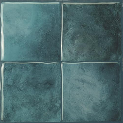 SMART TILES Peel and Stick Backsplash - 5 Sheets of 9 x 9 - 3D Adhesive Peel and Stick Tile Backsplash for Kitchen, Bathroom, Wall Tile, Costa