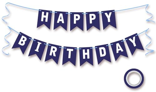 Koliphy Happy Birthday Girlande, Saphir Geburtstagsdeko, Geburtstag Banner Deko für alle Altersgruppen