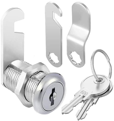 Litensh Serratura per cassetta postale, 35 mm serratura a camma con chiave, serratura per cassetti credenza, serratura per armadietti, serrature per armadietto,serratura per mobili