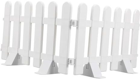 2er-Pack Weiße Mini-gartenzäune Für Dekorative Grenzen Landschafts- Und Hofdekoration