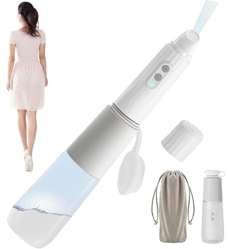 Bouteille de bidet portable, bidets portatifs à chargement USB électrique, pulvérisateur de bidet rechargeable avec bouteille de 270 ml, 2 pressions d'eau, IPX7 étanche, mini pulvérisateur de bidet(Gr