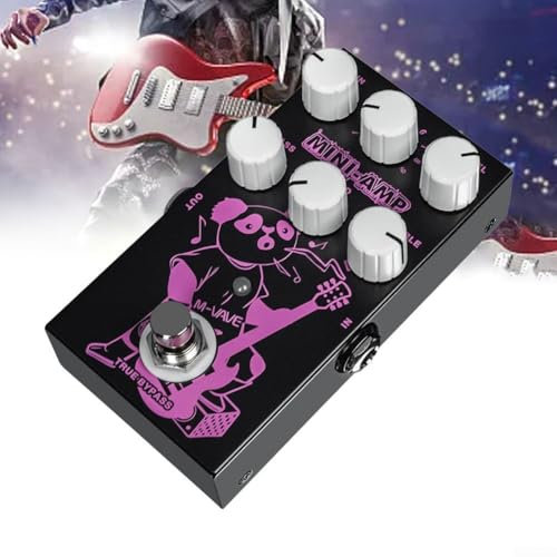 Distortion-Pedal, 9 klassische Amp-Effekte, 3-Band-EQ-Effektor für M-VAVE MINI-AMP Vorverstärker-Simulations-Effektpedal