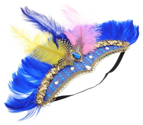 VALICLUD Federschnitt-Haarband Jahre Flapper Stirnband Karnevalskopfschmuck Aus Federn Für Halloween-Partys Und Mardi-Gras-feiern