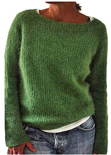 Winterpullover Damen Norweger Pullover Casual Sweatshirt mit Aufdruck Gestrickter Mode Strickpulli Autumn Winter Sweater Langarm Warme Strickpullover Elegant Wollpulli kuschel Pulli