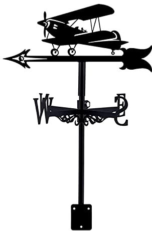 Generic Girouette, Girouette Métallique Girouette Avion de Chasse Girouette, Jardin Toit Terrasse Avec Décoration Girouette Jardin Gazebo Décoration