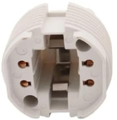WHARGTSL 2PCS G24 Lampe Halter 2p 4pin Licht Lampe Halter Konverter Schraube Lampenfassung Adapter LED Saving Licht Halogen Lampe Basis