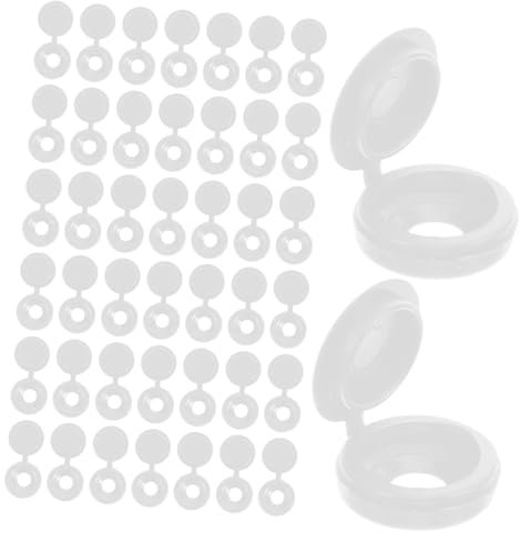 Mobestech 100pcs Screw Covers for Furniture Screws for Decorative Use Plates and Furniture Edges