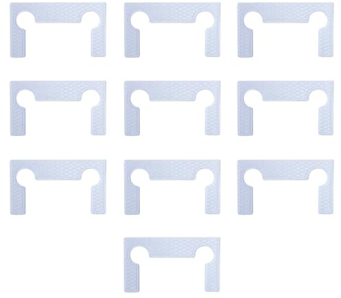 Kit de juntas de repuesto para bisagras, 10 unidades, juntas de bisagra de puerta de cristal de ducha, arandela de goma antideslizante para abrazadera de baño, transparente