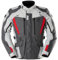 Furygan Apalaches Evo – Veste Moto Homme Toutes Saisons – Imperméable, Respirante – Protections D3O – Doublure Thermique Amovible – 12 Poches, Gris-Perle-Rouge, XL