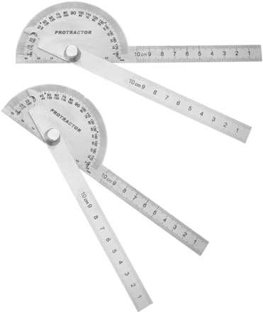 Operitacx Regla Resistente Calibre De Ángulos Inoxidable Para Carpintería Bricolaje y Proyectos De Construcción
