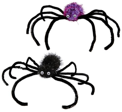 HONITANO Barrettes à Cheveux Araignée D’Halloween 2 Pièces, Plastique
